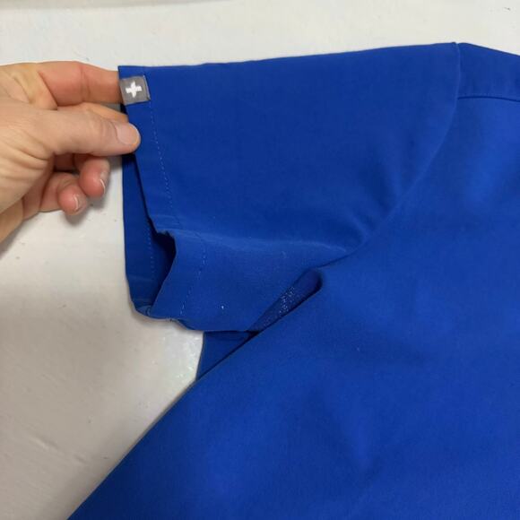 Figs blue scrub top sz XS nurse medical have some wear - Picture 5 of 12